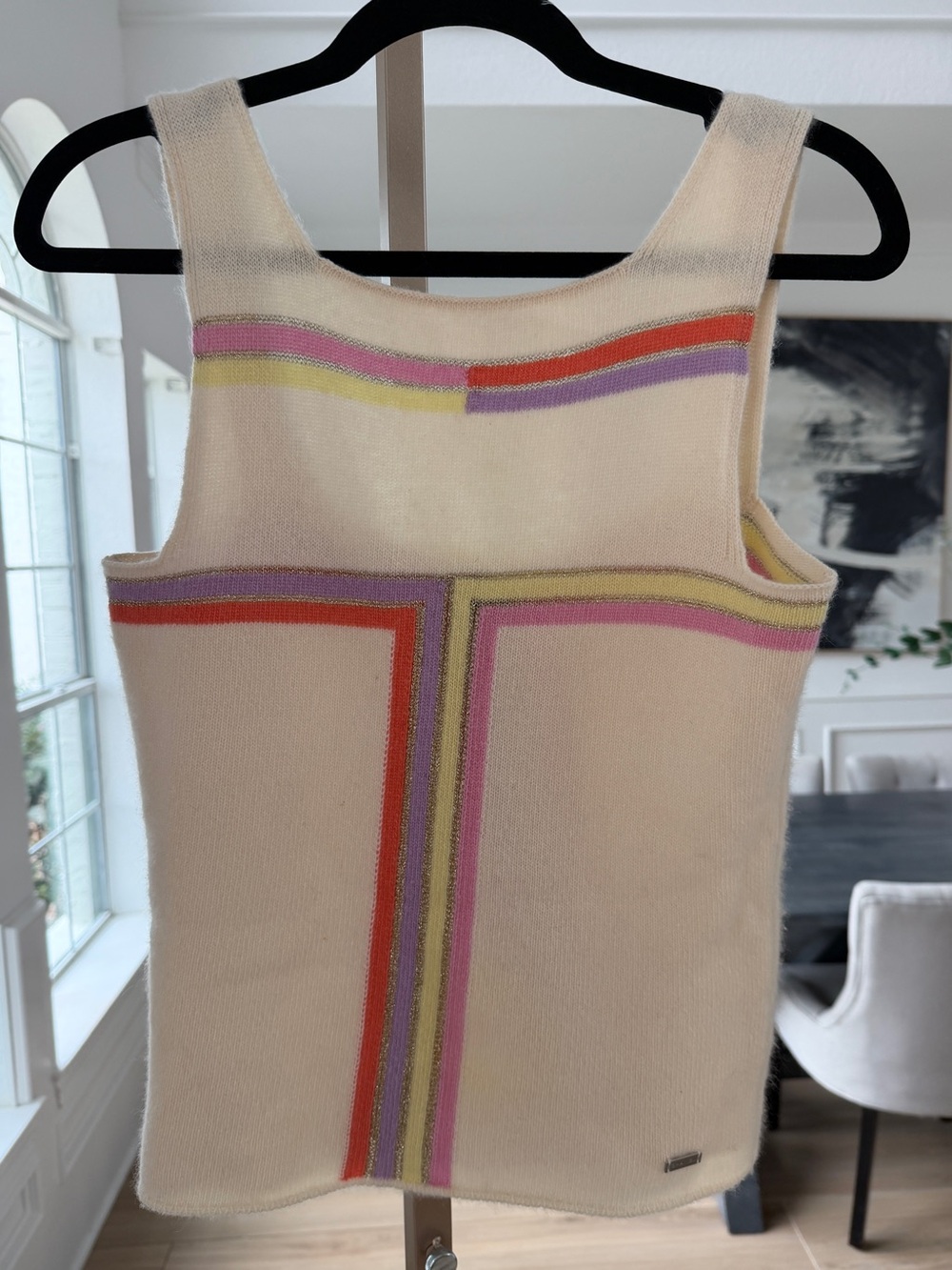 CHANEL Cashmere Blend Knit Tank Top – Size 40